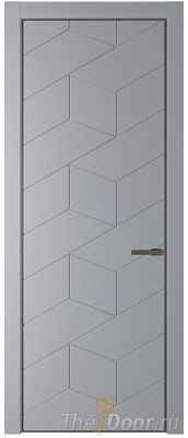 Дверь Profil Doors 9PA цвет Смоки (RAL 870-02) цвет профиля Деорэ