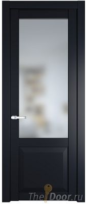 Дверь Profil Doors 1.2.2PD цвет Нэви Блу (RAL 7016) стекло Матовое