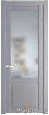 Дверь Profil Doors 1.2.2PD цвет Смоки (RAL 870-02) стекло Матовое