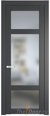Дверь Profil Doors 1.3.2PD цвет Графит (Pantone 425С) стекло Матовое