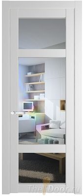 Дверь Profil Doors 1.3.2PD цвет Крем Вайт (RAL 120-02) стекло Прозрачное