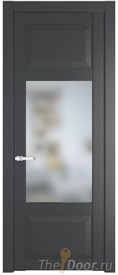 Дверь Profil Doors 1.3.3PD цвет Графит (Pantone 425С) стекло Матовое