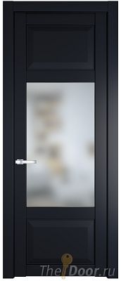Дверь Profil Doors 1.3.3PD цвет Нэви Блу (RAL 7016) стекло Матовое