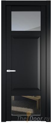 Дверь Profil Doors 1.3.4PD цвет Блэк стекло Прозрачное