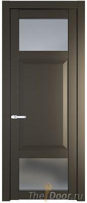 Дверь Profil Doors 1.3.4PD цвет Перламутр бронза стекло Матовое