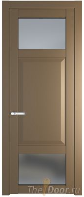 Дверь Profil Doors 1.3.4PD цвет Перламутр золото стекло Матовое
