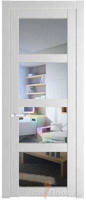 Дверь Profil Doors 1.4.2PD цвет Крем Вайт (RAL 120-02) стекло Прозрачное