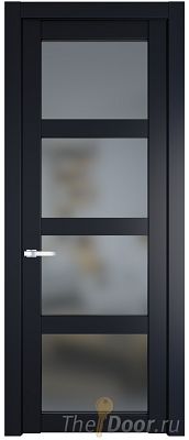 Дверь Profil Doors 1.4.2PD цвет Нэви Блу (RAL 7016) стекло Матовое