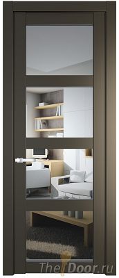 Дверь Profil Doors 1.4.2PD цвет Перламутр бронза стекло Прозрачное