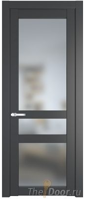 Дверь Profil Doors 1.5.2PD цвет Графит (Pantone 425С) стекло Матовое