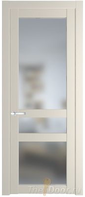 Дверь Profil Doors 1.5.2PD цвет Кремовая Магнолия (RAL 120-04) стекло Матовое