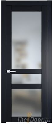 Дверь Profil Doors 1.5.2PD цвет Нэви Блу (RAL 7016) стекло Матовое