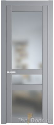 Дверь Profil Doors 1.5.2PD цвет Смоки (RAL 870-02) стекло Матовое