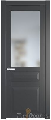 Дверь Profil Doors 1.5.3PD цвет Графит (Pantone 425С) стекло Матовое