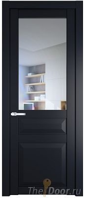 Дверь Profil Doors 1.5.3PD цвет Нэви Блу (RAL 7016) стекло Прозрачное