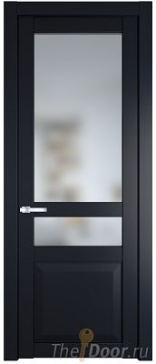 Дверь Profil Doors 1.5.4PD цвет Нэви Блу (RAL 7016) стекло Матовое