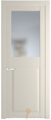 Дверь Profil Doors 1.6.2PD цвет Кремовая Магнолия (RAL 120-04) стекло Матовое
