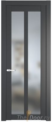 Дверь Profil Doors 1.7.2PD цвет Графит (Pantone 425С) стекло Матовое