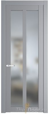 Дверь Profil Doors 1.7.2PD цвет Смоки (RAL 870-02) стекло Матовое