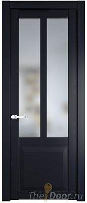 Дверь Profil Doors 1.8.2PD цвет Нэви Блу (RAL 7016) стекло Матовое
