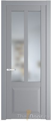 Дверь Profil Doors 1.8.2PD цвет Смоки (RAL 870-02) стекло Матовое