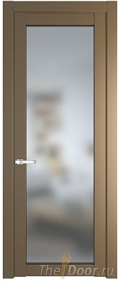 Дверь Profil Doors 2.1.2PD цвет Перламутр золото стекло Матовое