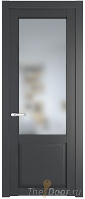 Дверь Profil Doors 2.2.2PD цвет Графит (Pantone 425С) стекло Матовое