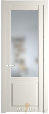 Дверь Profil Doors 2.2.2PD цвет Перламутр белый стекло Матовое