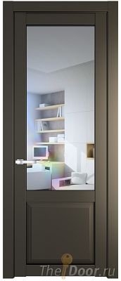 Дверь Profil Doors 2.2.2PD цвет Перламутр бронза стекло Прозрачное
