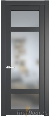 Дверь Profil Doors 2.3.2PD цвет Графит (Pantone 425С) стекло Матовое