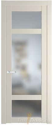 Дверь Profil Doors 2.3.2PD цвет Кремовая Магнолия (RAL 120-04) стекло Матовое