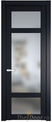 Дверь Profil Doors 2.3.2PD цвет Нэви Блу (RAL 7016) стекло Матовое