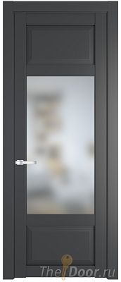 Дверь Profil Doors 2.3.3PD цвет Графит (Pantone 425С) стекло Матовое