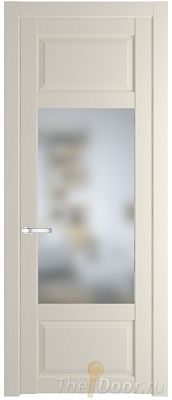 Дверь Profil Doors 2.3.3PD цвет Кремовая Магнолия (RAL 120-04) стекло Матовое