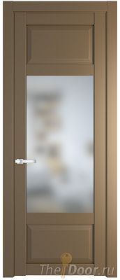 Дверь Profil Doors 2.3.3PD цвет Перламутр золото стекло Матовое