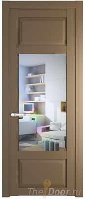 Дверь Profil Doors 2.3.3PD цвет Перламутр золото стекло Прозрачное
