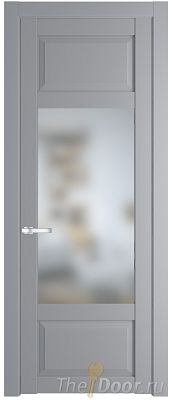 Дверь Profil Doors 2.3.3PD цвет Смоки (RAL 870-02) стекло Матовое