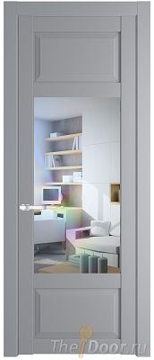 Дверь Profil Doors 2.3.3PD цвет Смоки (RAL 870-02) стекло Прозрачное