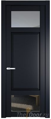 Дверь Profil Doors 2.3.4PD цвет Нэви Блу (RAL 7016) стекло Прозрачное