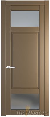 Дверь Profil Doors 2.3.4PD цвет Перламутр золото стекло Матовое