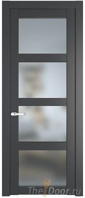 Дверь Profil Doors 2.4.2PD цвет Графит (Pantone 425С) стекло Матовое