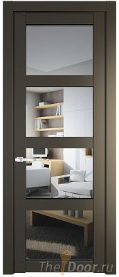 Дверь Profil Doors 2.4.2PD цвет Перламутр бронза стекло Прозрачное
