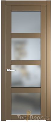 Дверь Profil Doors 2.4.2PD цвет Перламутр золото стекло Матовое