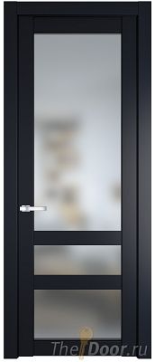 Дверь Profil Doors 2.5.2PD цвет Нэви Блу (RAL 7016) стекло Матовое