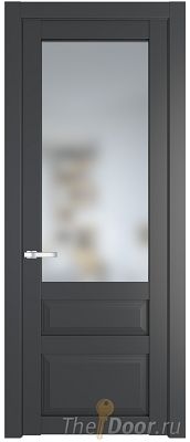Дверь Profil Doors 2.5.3PD цвет Графит (Pantone 425С) стекло Матовое
