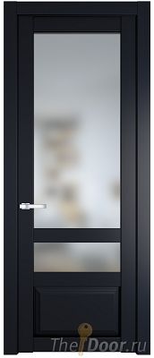 Дверь Profil Doors 2.5.4PD цвет Нэви Блу (RAL 7016) стекло Матовое