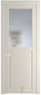 Дверь Profil Doors 2.6.2PD цвет Кремовая Магнолия (RAL 120-04) стекло Матовое