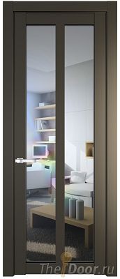 Дверь Profil Doors 2.7.2PD цвет Перламутр бронза стекло Прозрачное