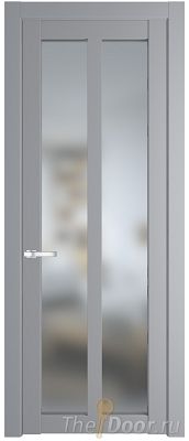 Дверь Profil Doors 2.7.2PD цвет Смоки (RAL 870-02) стекло Матовое