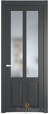 Дверь Profil Doors 2.8.2PD цвет Графит (Pantone 425С) стекло Матовое